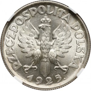 II RP, 2 złote 1925, Londyn, żniwiarka