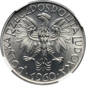 PRL, 5 złotych 1960, Rybak