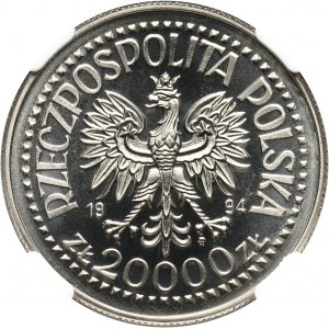 III RP, 20000 złotych 1994, Mennica Państwowa, PRÓBA, nikiel