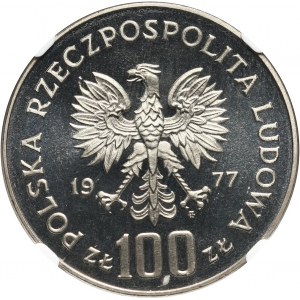 PRL, 100 złotych 1977, Władysław Reymont, PRÓBA, nikiel