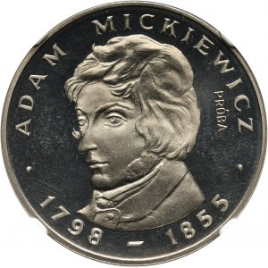 PRL, 100 złotych 1978, Adam Mickiewicz, PRÓBA, nikiel