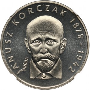 PRL, 100 złotych 1978, Janusz Korczak, PRÓBA, nikiel