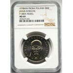 PRL, 100 złotych 1978, Janusz Korczak, PRÓBA, nikiel