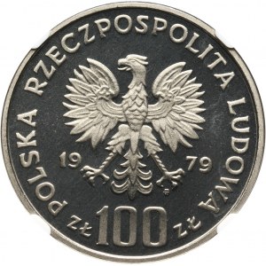 PRL, 100 złotych 1979, Ludwik Zamenhof, PRÓBA, nikiel