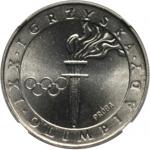 PRL, 200 złotych 1976, Olimpiada w Montrealu - Znicz olimpijski, PRÓBA, nikiel