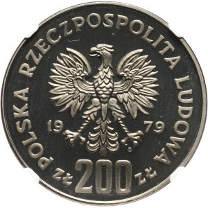 PRL, 200 złotych 1979, Mieszko I, PRÓBA, nikiel