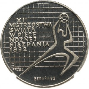 PRL, 200 złotych 1982, MŚ w Hiszpanii, PRÓBA, nikiel