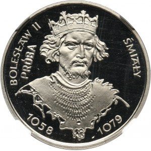 PRL, 2000 złotych 1981, Bolesław II Śmiały, PRÓBA, nikiel