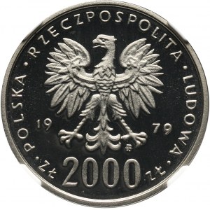 PRL, 2000 złotych 1979, Mieszko I, PRÓBA, nikiel