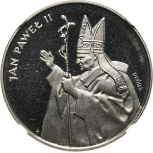 PRL, 10000 złotych 1987, Jan Paweł II, PRÓBA, nikiel