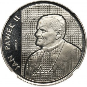 PRL, 10000 złotych 1989, Jan Paweł II, PRÓBA, nikiel