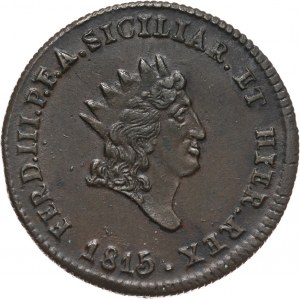 Italy, Sicily, Ferdinand III, 5 Grani 1815 VB, Palermo