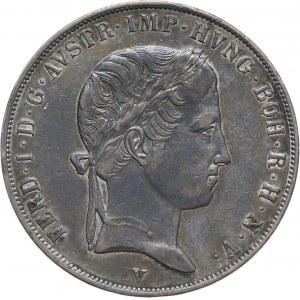 Austria, Królestwo Lombardzko-Weneckie, Ferdynand I, scudo 1837 V, Wenecja