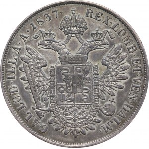 Austria, Królestwo Lombardzko-Weneckie, Ferdynand I, scudo 1837 V, Wenecja