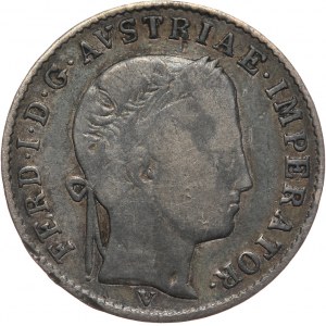 Austria, Królestwo Lombardzko-Weneckie, Ferdynand I, 1/2 lira 1838 V, Wenecja