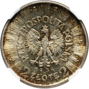 II RP, 2 złote 1934, Warszawa, Józef Piłsudski