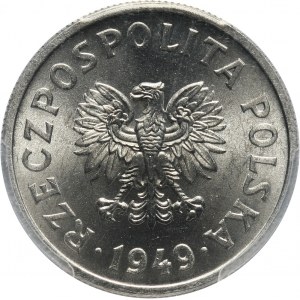 PRL, 50 groszy 1949, aluminium