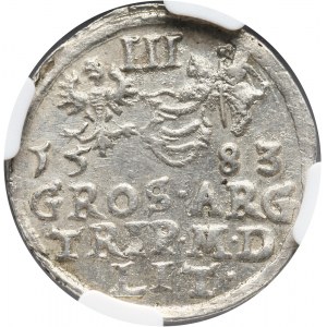 Stefan Batory, trojak 1583, Wilno