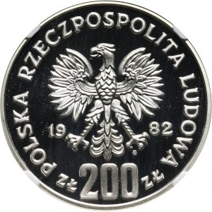 PRL, 200 złotych 1982, MŚ w Hiszpanii, PRÓBA