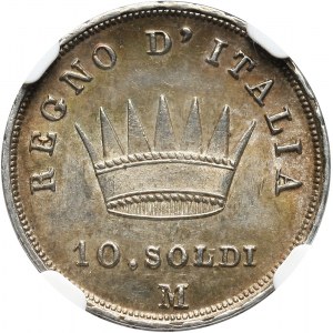 Włochy, Królestwo Napoleona I, 10 soldi 1811 M, Mediolan