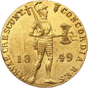 Netherlands, William III, Ducat 1849, Utrecht