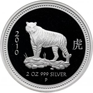 Australia, 2 Dollars 2008, Year of the Tiger, Proof