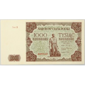 PRL, 1000 złotych 15.07.1947, seria B