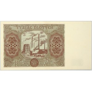 PRL, 1000 złotych 15.07.1947, seria B