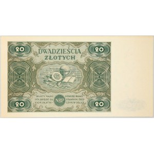 PRL, 20 złotych 15.07.1947, seria D