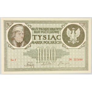 II RP, 1000 marek polskich 17.05.1919, Ser. I