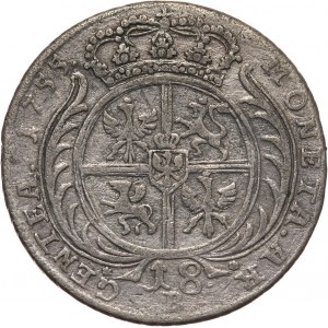 Germany, Brandenburg-Prussia, Friedrich II, 18 Kreuzer 1755 B, Breslau