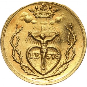 Niemcy, Norymberga, medalik religijny wagi dukata (XVIII wiek)