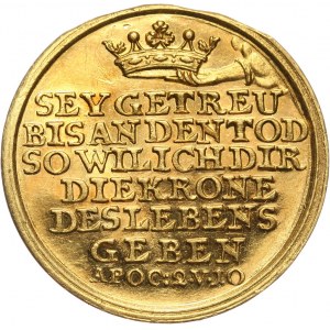 Niemcy, Norymberga, medalik religijny wagi dukata (XVIII wiek)