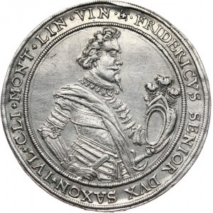 Germany, Saxony, Johann Ernst and his five brothers, Taler 1622, Commemorating death of Friedrich in the Battle of Fleurus