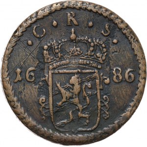 Sweden, Charles XI, Ore 1686 SM, Avesta