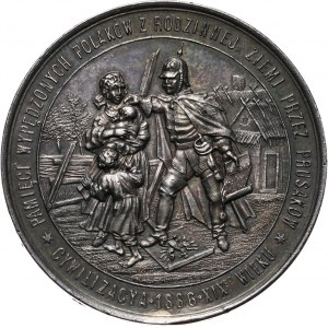 XIX wiek, medal z 1886 roku, Rugi Pruskie