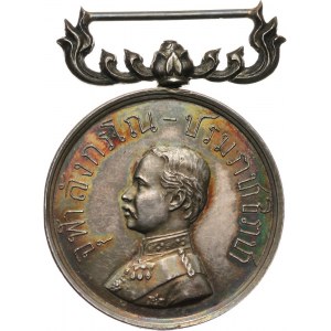 Tajlandia, Rama V 1868-1910, srebrny medal nagrodowy bez daty (1897)