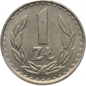 PRL, 1 złoty 1984, baz napisu PRÓBA, miedzionikiel
