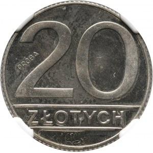 PRL, 20 złotych 1989, PRÓBA, miedzionikiel