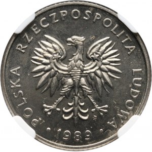 PRL, 20 złotych 1989, PRÓBA, miedzionikiel