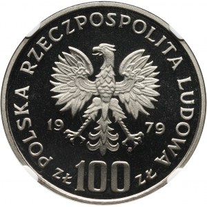 PRL, 100 złotych 1979, Ludwik Zamenhof, PRÓBA, nikiel