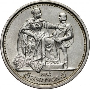 II RP, 5 złotych 1925, Warszawa, Konstytucja, 100 perełek