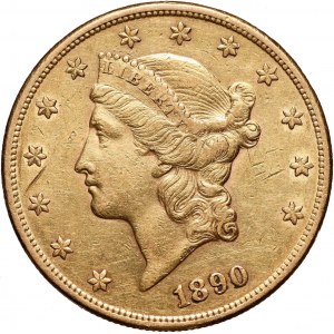 Stany Zjednoczone Ameryki, 20 dolarów 1890 CC, Carson City