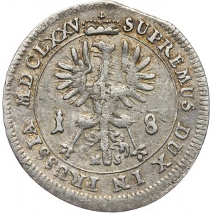 Niemcy, Brandenburgia-Prusy, Fryderyk Wilhelm I, ort 1675, Królewiec