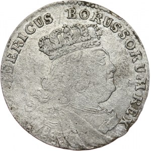 Niemcy, Brandenburgia-Prusy, Fryderyk II, 6 groszy 1756, Królewiec