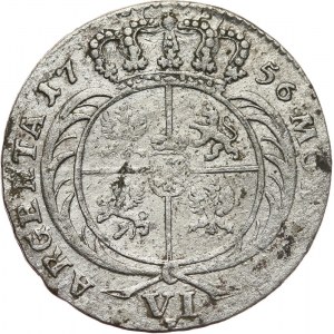 Niemcy, Brandenburgia-Prusy, Fryderyk II, 6 groszy 1756, Królewiec