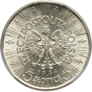 II RP, 5 złotych 1934, Warszawa, Józef Piłsudski