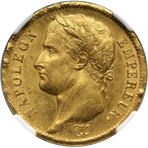 Francja, Napoleon I, 40 franków 1808 H, La Rochelle