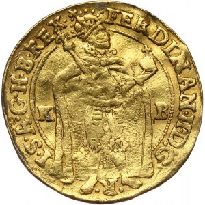 Węgry, Ferdynand II, 2 dukaty 1637 KB, Kremnica