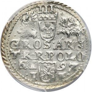 Zygmunt III Waza, trojak 1597, Olkusz